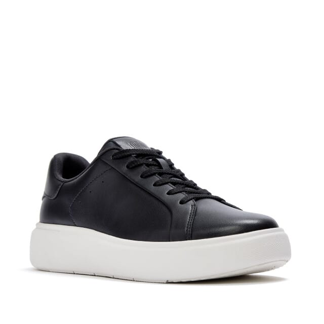 FitFlop RTG leren vetersneakers ZWART - Maat 36