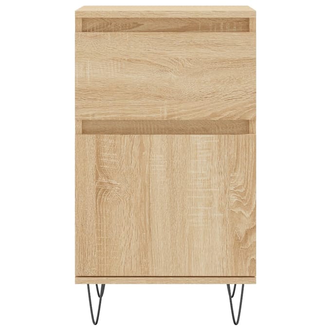 vidaXL - Dressoir - 40x35x70 - cm - bewerkt - hout - sonoma - eikenkleurig