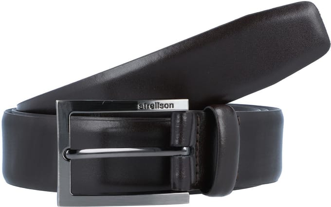 Strellson Premium riemleer - Jongens - 115 cm - darkbrown