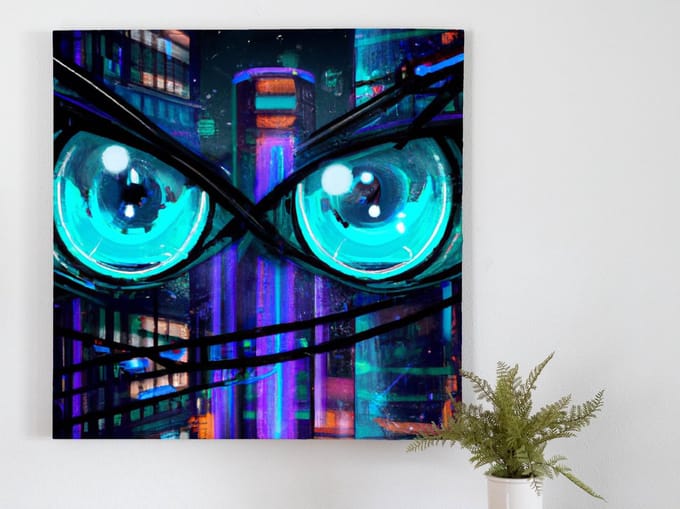 Dem eyes | Dem eyes | Kunst - centimeter op | Foto op | Dem eyes | Dem eyes | Kunst - centimeter op | Foto op | Forex | 80 × 80 cm