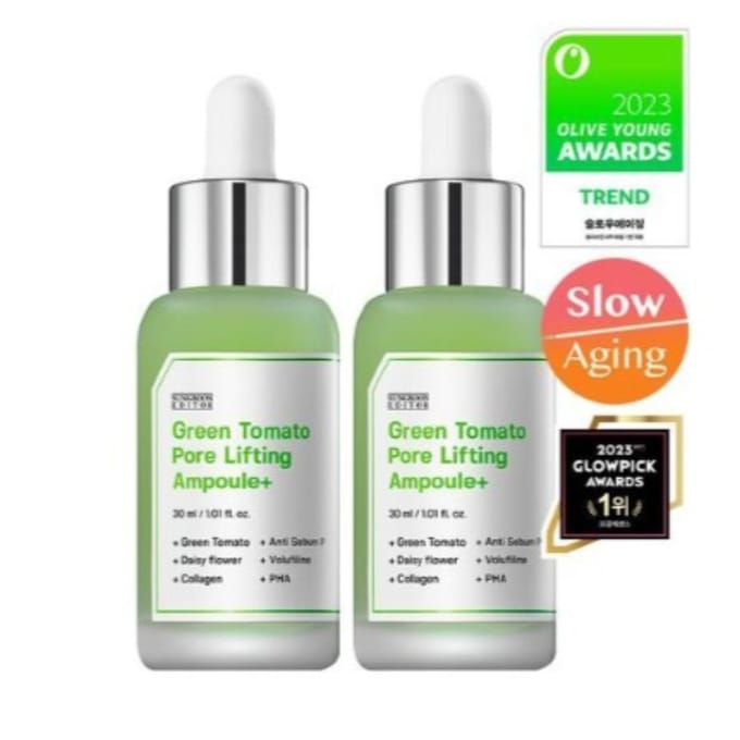 Green Tomato Pore Lifting Ampoule+ 30ml Dubbelpak beige