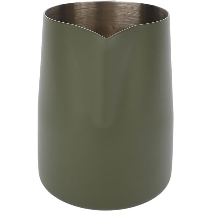 Melkopschuitlepel Schuine Mond Voedselkwaliteit Roestvrij Staal Melkopschuitlepel Kan voor Latte Chocolade Koffie L gray
