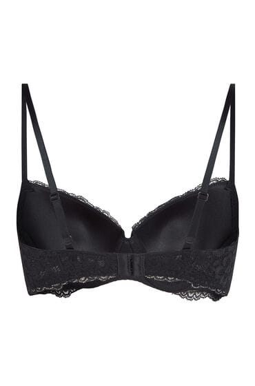 Hunkemöller Marine voorgevormde Dames bh zwart - Maat E100
