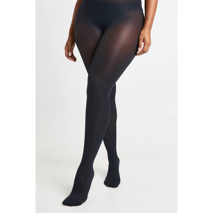 boohoo Dames Plus 40 Denier Panty's | Zwart