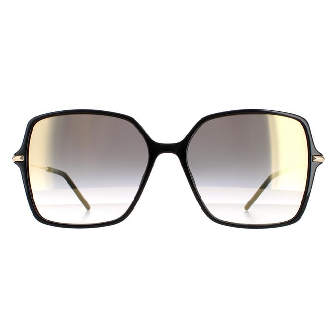 Hugo Boss Sunglasses Boss 1271/S 807 FQ Black Gray Gradient Gold Mirror