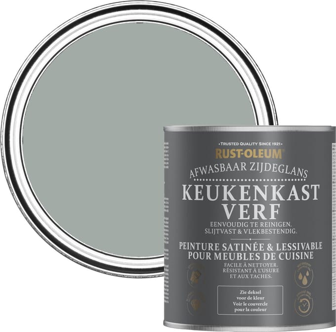 Rust-Oleum Grijs Keukenkastverf Zijdeglans - Urbangrijs 750ml