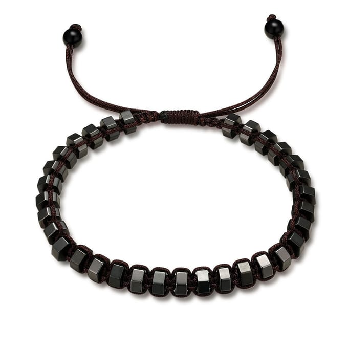 Twice As Nice Armband in edelstaal, vierkante elementen Zilverkleurig 19cm+5cm