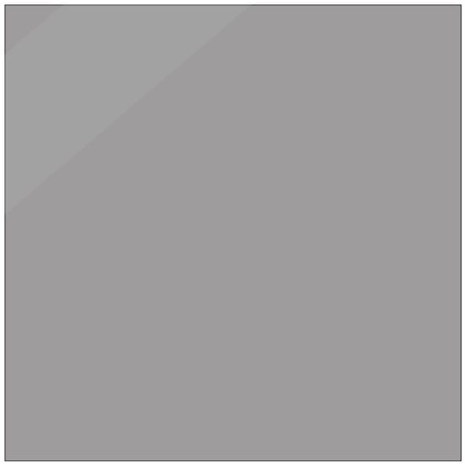 Blanco sticker glans grijs, vierkant, beschrijfbaar 400 x 400 mm