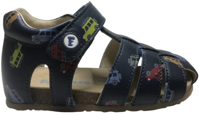 Falcotto - Alby - Mt 22 - velcro lederen sandalen- jeeps - navy/multi