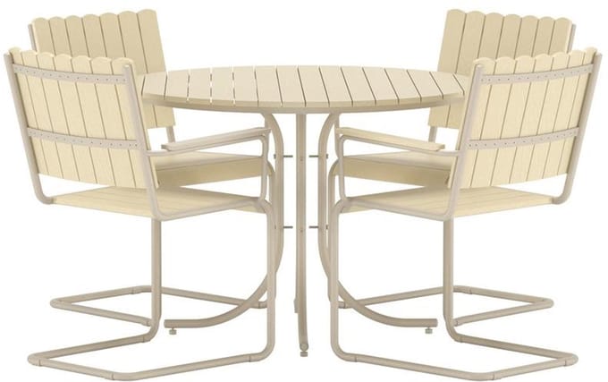 Svea - Mitchel loungeset - beige/beige polywood
