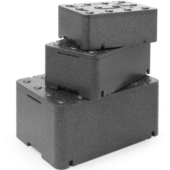 Hendi Kitchen Line - Thermo-Isolatiecontainer - 13L - Zwart - Piocel