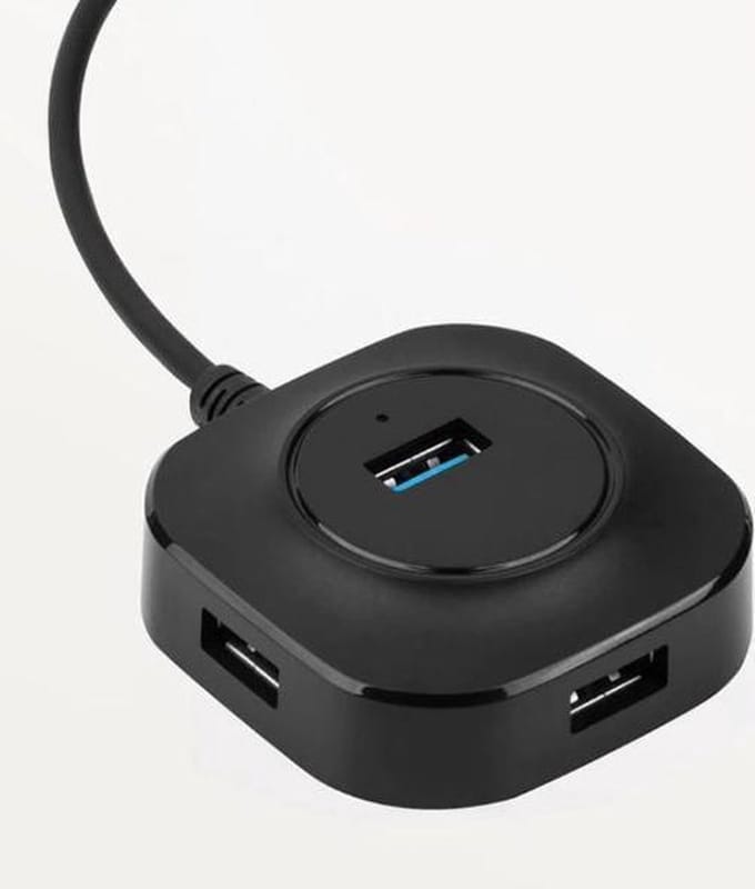 4 Port USB HUB - USB 2.0 en Micro USB uitgang adapter naar USB