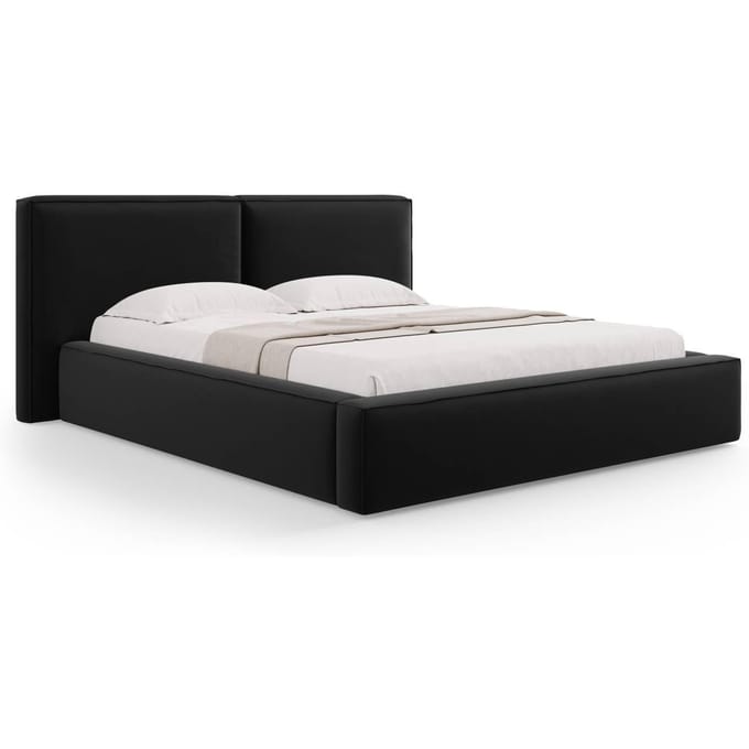 Bedframe Jodie met opbergruimte velvet 160 x 200 cm | Micadoni