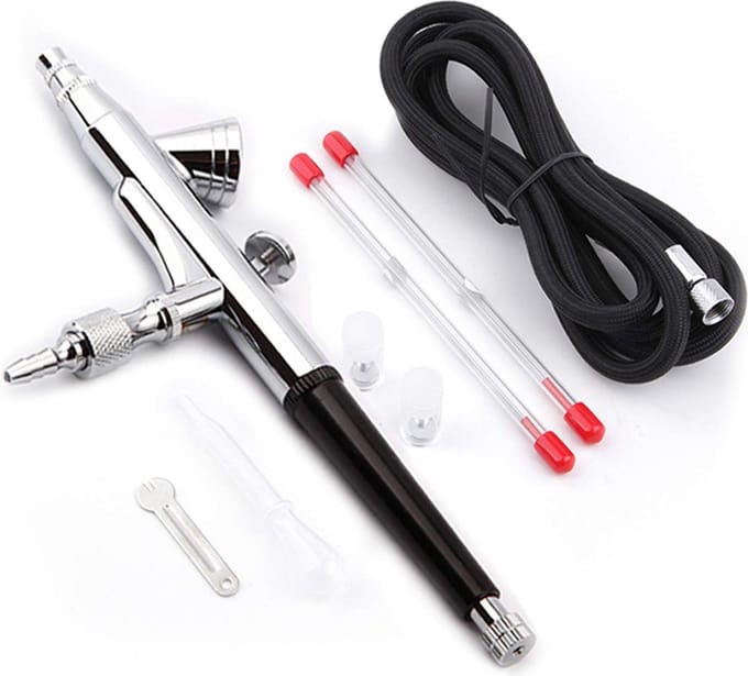 Fengda FE-135K Airbrush Pistool Set – Double Action – 3x Nozzle set
