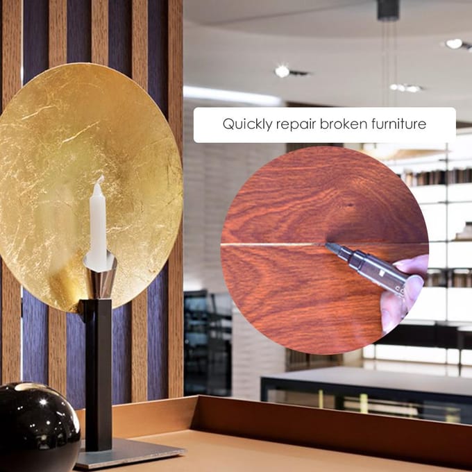 Meubelreparatieset Houtstiften Wasstiften met Slijperkit voor Vlekken Krassen Houten Vloeren 4 grijze kleur