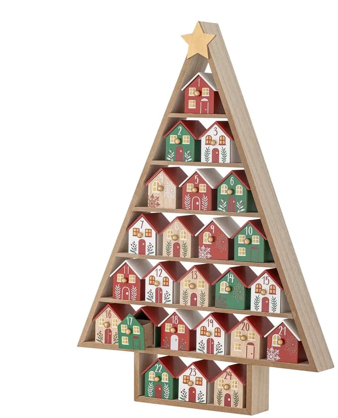 Bloomingville Adventskalender rood Calvin 61cm