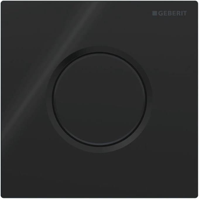 Geberit Type01 urinioir bedieningsplaat - pneumatisch - vierkant - Gitzwart RAL - 9005 - zwart