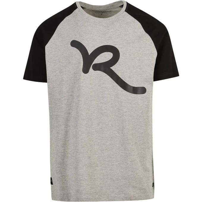 Rocawear - Bigs Raglan T-shirt - S - Grijs/Zwart