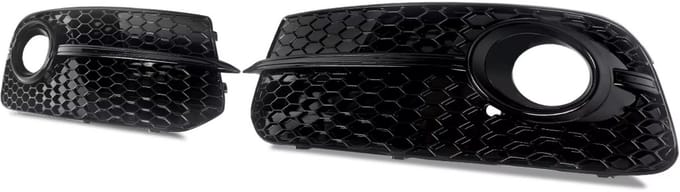 Mistlicht Grille - Voor Audi Q5 (2013-2017) - SQ5 Stijl - Gloss Black