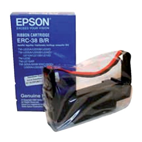 Lint epson s015245 voor erc38 nylon zwart/rood