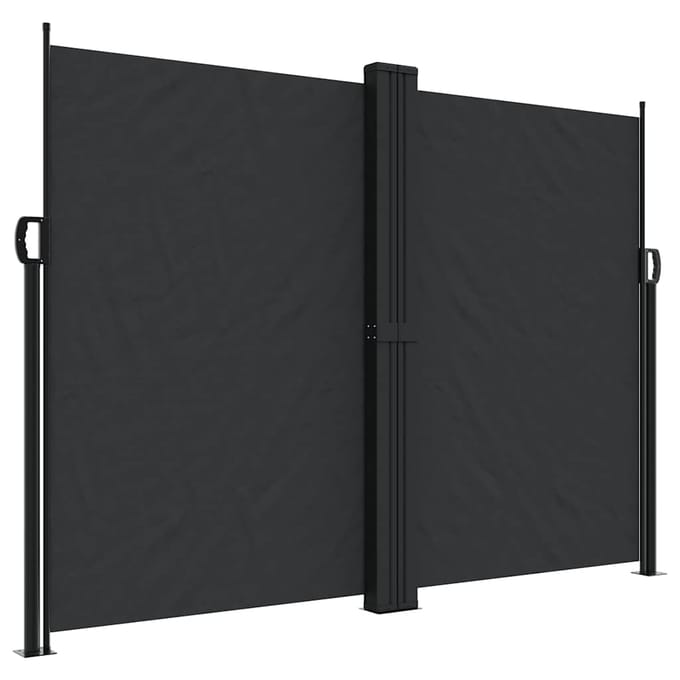 vidaXL - Windscherm - uittrekbaar - 180x1200 - cm - zwart