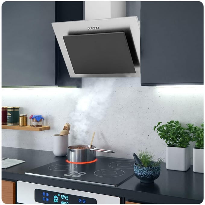 Berdsen BT-209 – Schouwafzuigkap – 60 cm – Inox & Zwart