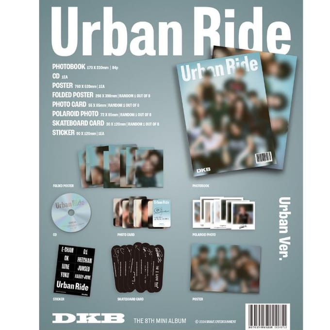 DKB Het 8e Mini-album Urban Ride SET Ver