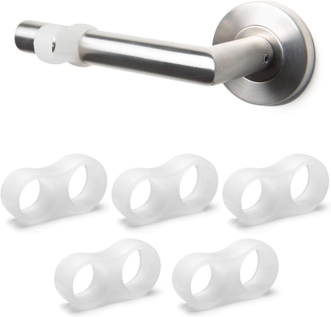 Transparante Deurklinkbuffers - Set van 5 - Stopbuffer en Wandbescherming