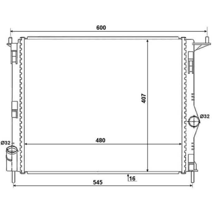 Radiator, motorkoeling Economy Class NRF 53069A