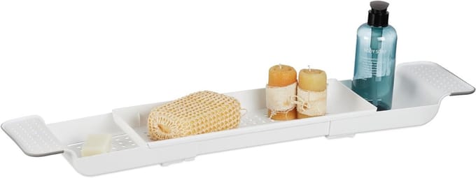 RWB® Badplank Voor In Bad - Badplank - Badrek - Wit - ‎18cm x 78cm x 6cm