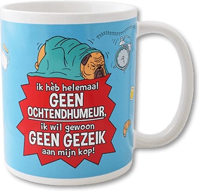 Paper Dreams - Funny Mug  | Ik heb helemaal geen ochtendhumeur!