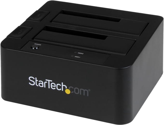 Harde Schijf Docking Station - Dubbele Bay Dock - Data Back-up - Tool-less Ontwerp - 2.5/3.5 Inch - Zwart