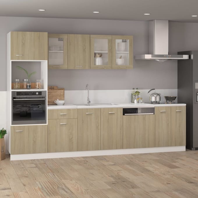 vidaXL - Bovenkast - Lyon - 39,5x31x60 - cm - bewerkt - hout - sonoma - eikenkleurig