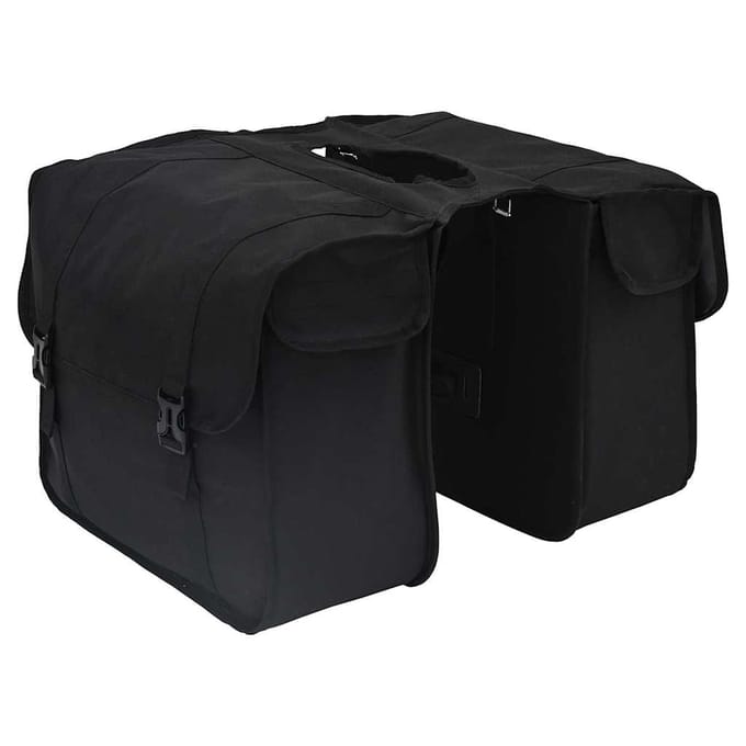 vidaXL - Fietstas - Zwart - 40 - x - 18,5 - x - 35 - cm - Polyester