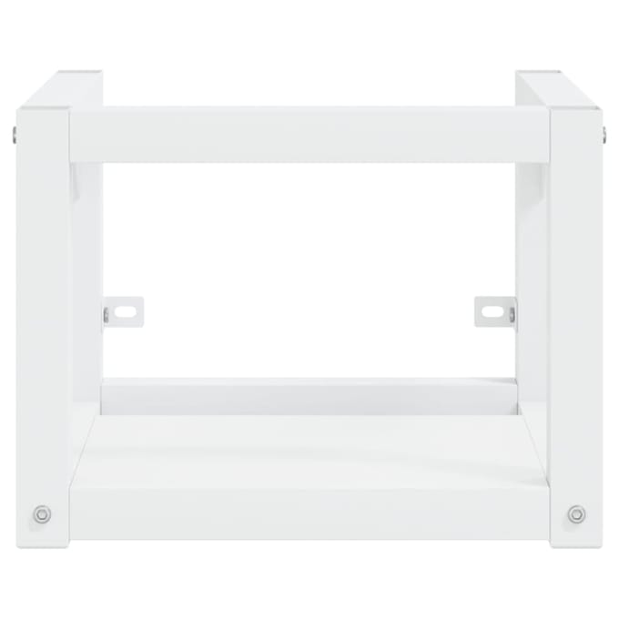 vidaXL - Wastafelframe - wandgemonteerd - 40x38x31 - cm - ijzer - wit