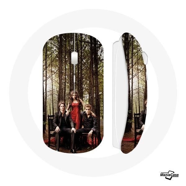 Souris sans fil - Journal d'un vampire - Blanc - Clé USB Wi-Fi incluse - Compatible Mac et PC