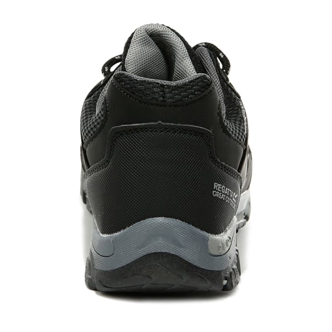 Regatta Kinderen/Kinderen Holcombe Lage Junior Wandelschoenen (Zwart/Graniet)