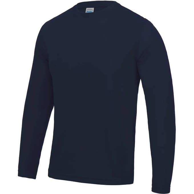 Just Cool Long Sleeve Cool T JC002 - French Navy - M