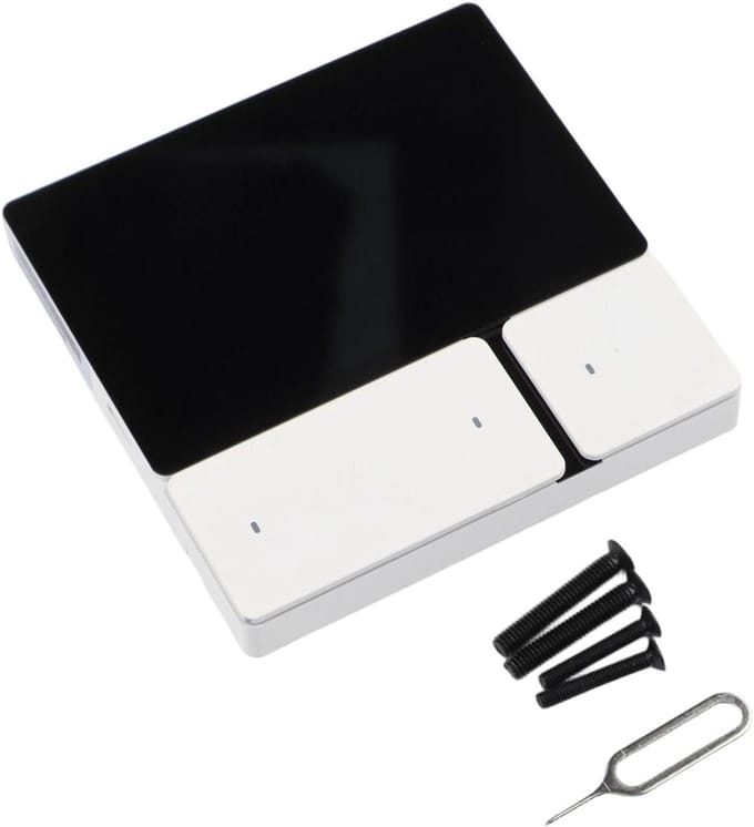 Slim Bedieningspaneel - Centrale Controller - Domotica Besturing - Asymmetrisch Toetsenbord - 11 x 11 x 6 cm - Wit