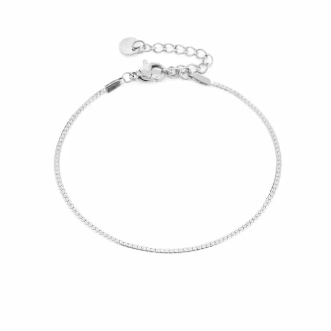Bijoutheek Armband (Sieraad) Glad (2mm) Zilver