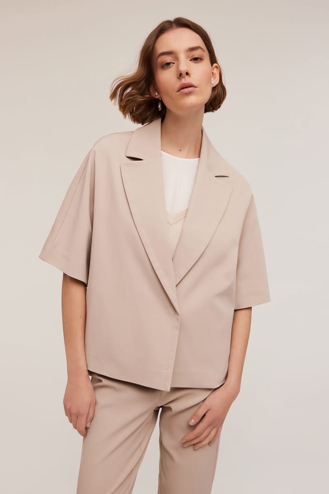 Motivi Tailored Pea Coat Beige Taglia: 38 | Blazers Outlet | Donna | Marrone