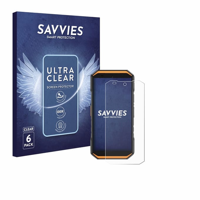 Savvies - Screenprotector voor Ulefone Armor X32 Pro - Folie Beschermfolie transparant 6 Stuks