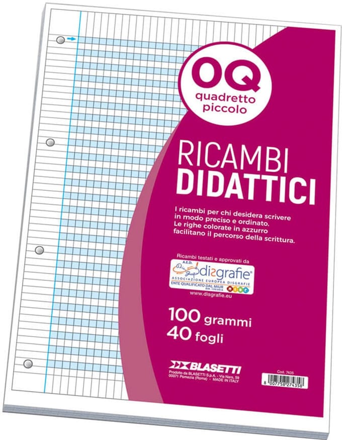 Blasetti 7435 schrijfblok & schrift A4 40 vel Blauw, Wit