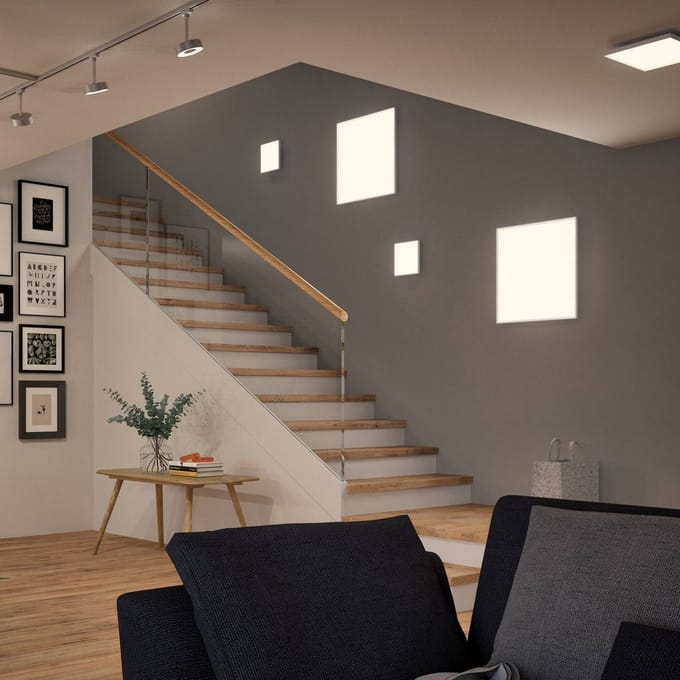 LED-paneel 3-Step-Dim Velora hoekig 595x595 mm 34W 3500lm 3000K Wit dimbaar