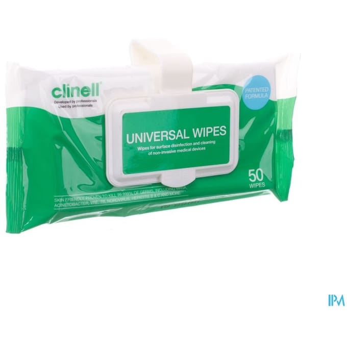 Clinell Universel Wipes Clip Pack 50
