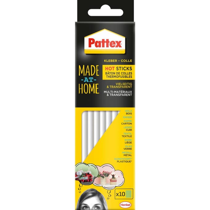 Pattex - Made At Home Transparante Lijmsticks - 10 stuks