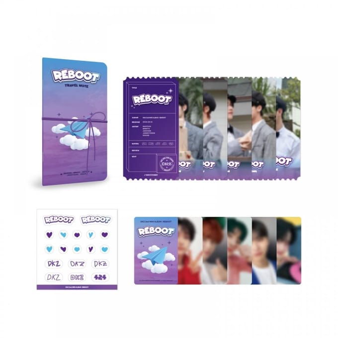 Dkz   Kit de Billets de Voyage   Modèle  5e Anniversaire Dkz gray
