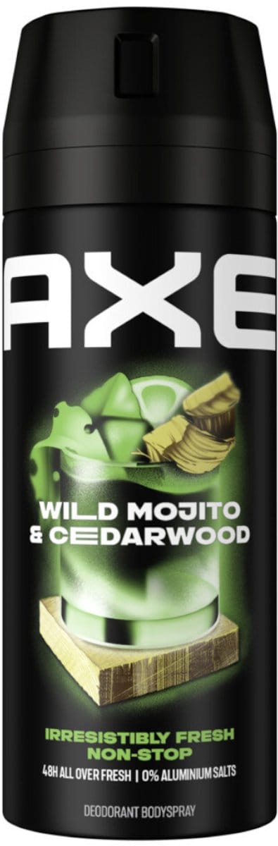 Axe deodorant spray wild green mojito & cedarwood 150 ml NL/FR