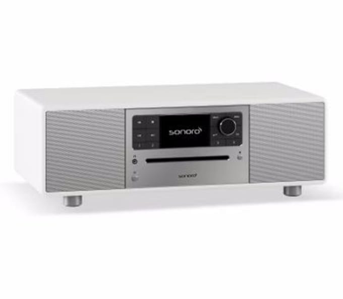 SONORO Prestige 2025 All-in-One-Muzieksysteem - Zilver/Wit