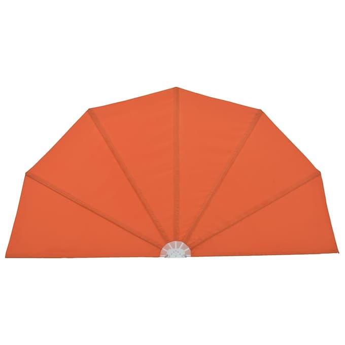 vidaXL - Terrasscherm - inklapbaar - 200 - cm - terracottakleurig